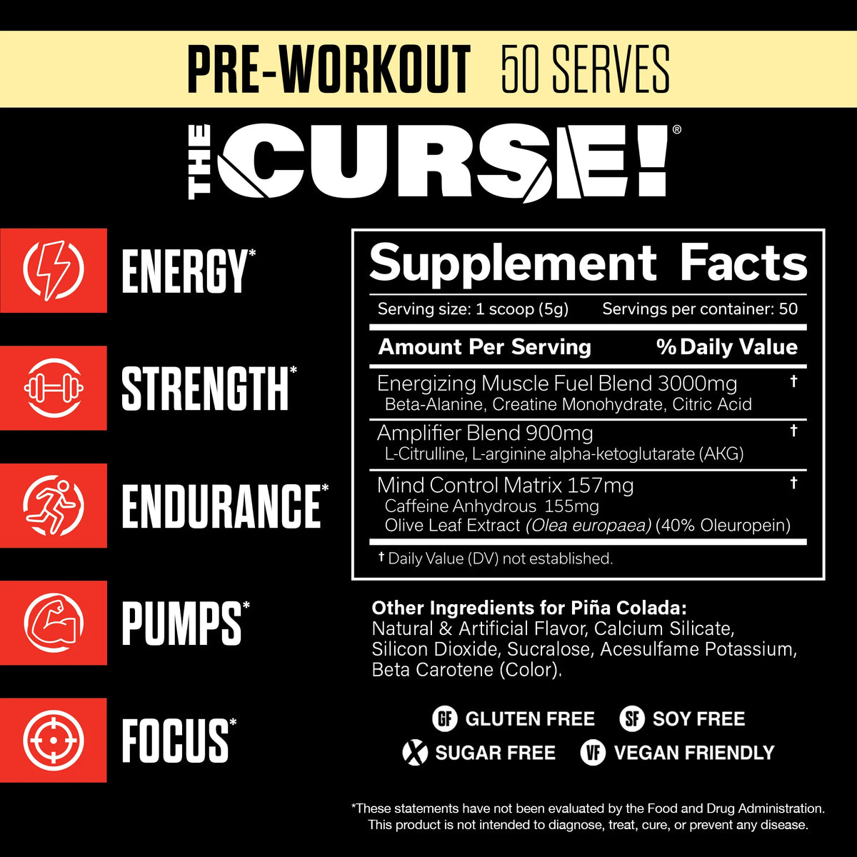 JNX Sports The Curse Pre-Workout 50 Servings