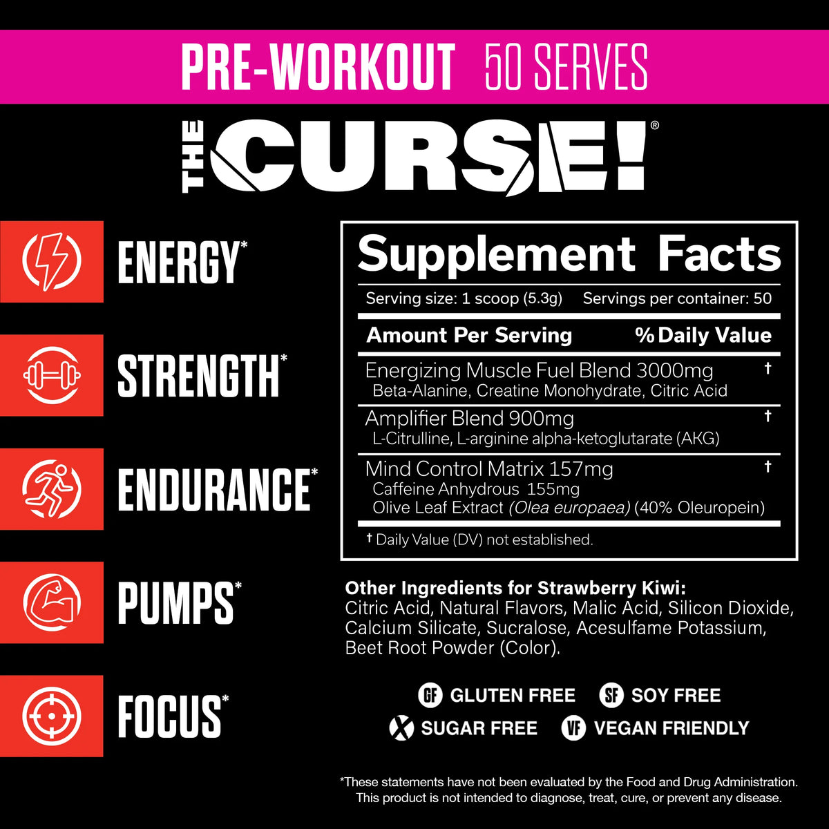 JNX Sports The Curse Pre-Workout 50 Servings