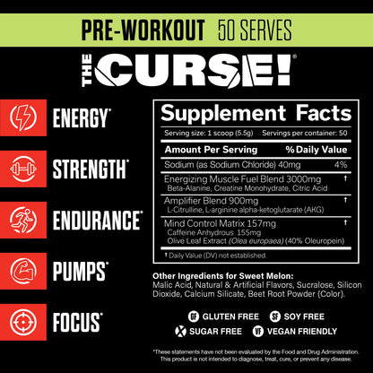 JNX Sports The Curse Pre-Workout 50 Servings