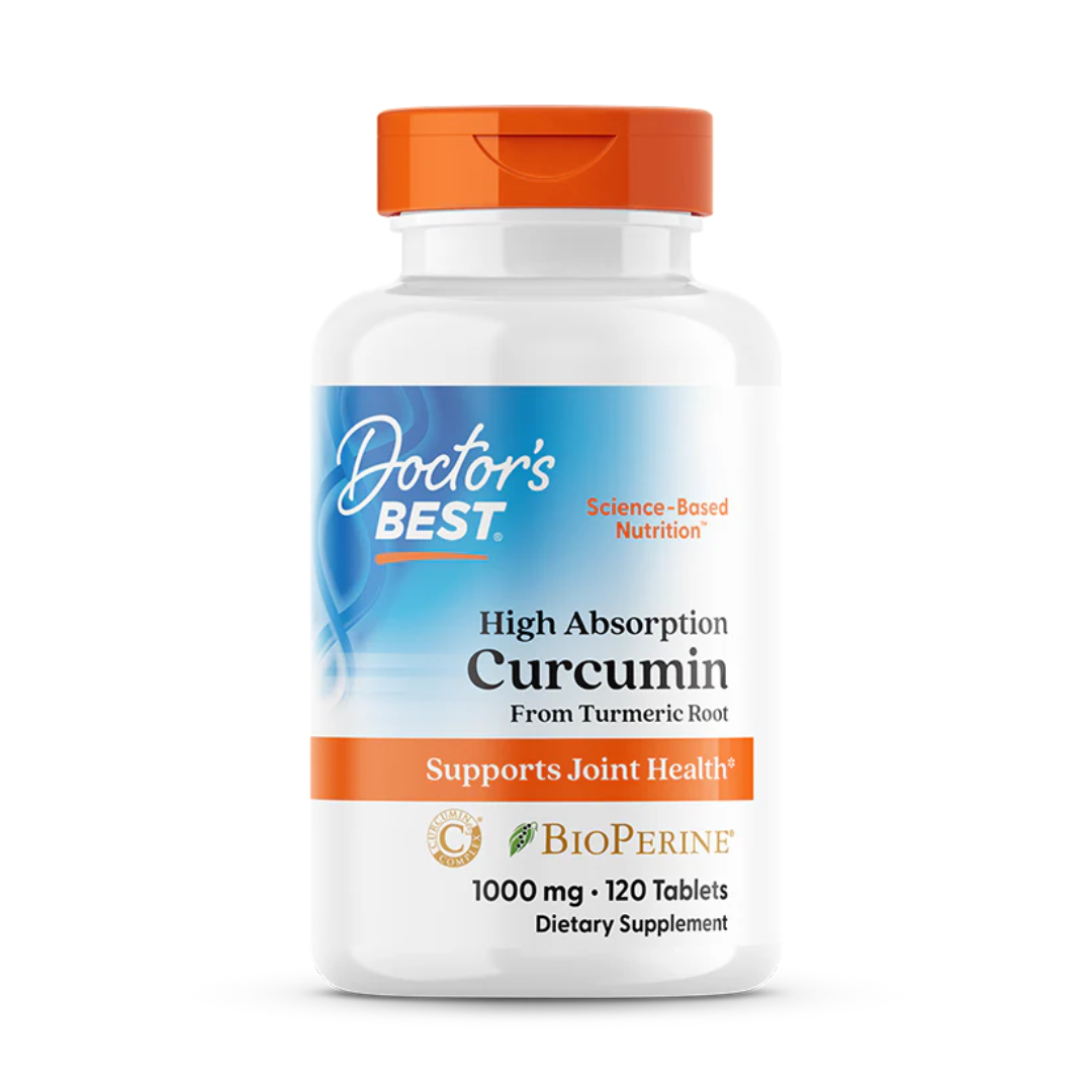 Doctor's Best High Absorption Curcumin, 1,000 mg, 120 Tablets