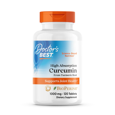 Doctor's Best High Absorption Curcumin, 1,000 mg, 120 Tablets