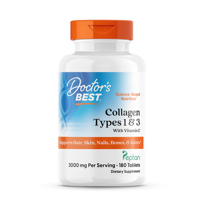 Doctor's Best Collagen Types 1 and 3 with Vitamin C and Peptan