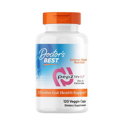 Doctor's Best PepZin GI, Zinc-L-Carnosine Complex, 120 Veggie Caps