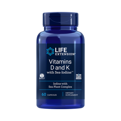 Life Extension Vitamins D and K with Sea-Iodine