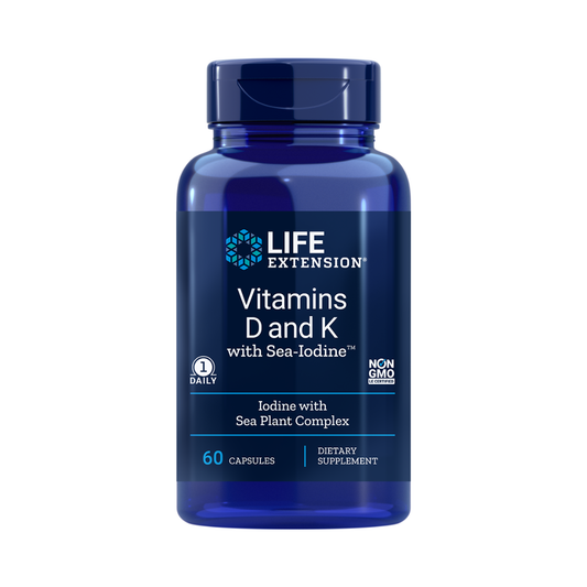 Life Extension Vitamins D and K with Sea-Iodine