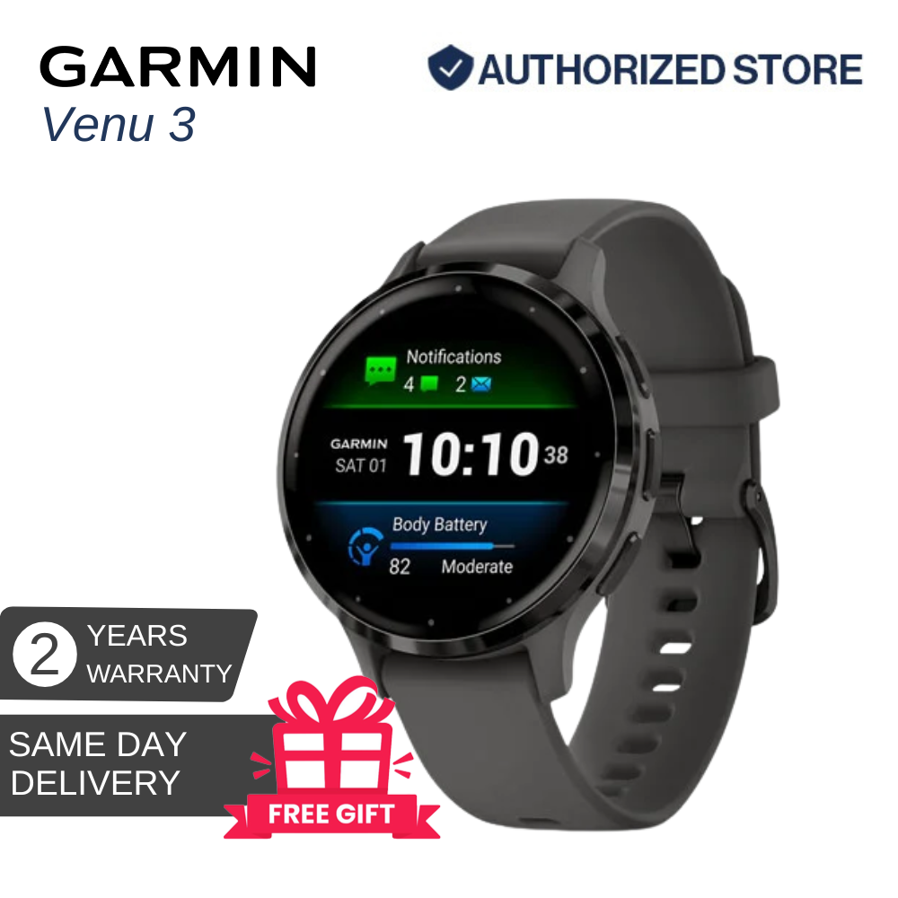 [2 Years Warranty] Garmin Venu 3/3s - Health & Fitness GPS Smartwatch