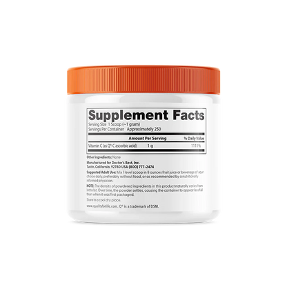 Doctor's Best Pure Vitamin C Powder with Q-C, 8.8 oz (250 g)