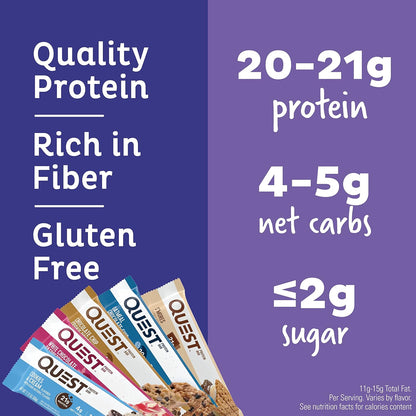 QUEST Nutrition 蛋白棒 6/12 装