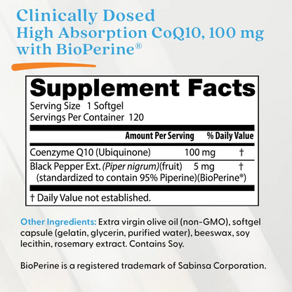 Doctor's Best High Absorption CoQ10 with BioPerine