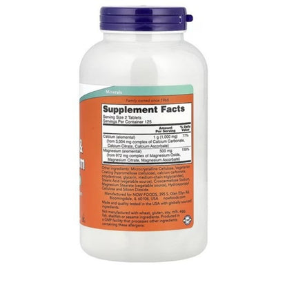 NOW Foods Calcium and Magnesium 250 Tabs