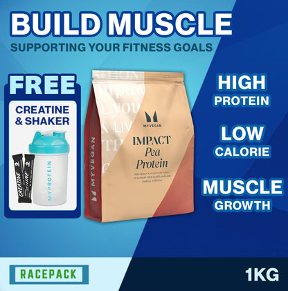 MyProtein Pea Protein Isolate 2.5kg with Shaker and Creatine Sachet