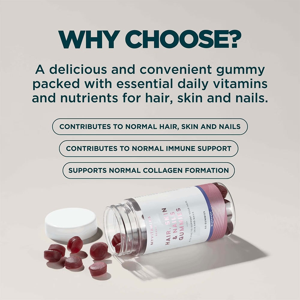 MyProtein Hair Skin Nail Gummies 60 Caps