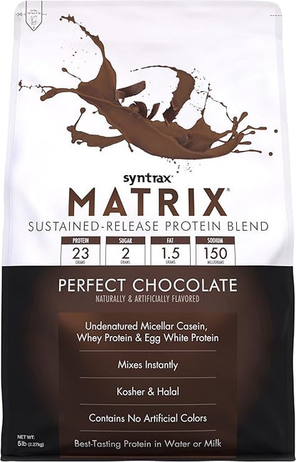 (Free Shaker & Creatine Sachets) HALAL SYNTRAX Matrix Protein Blend 2LB 5LB GOURMET Flavours Low Carb Low Sugar Made In USA