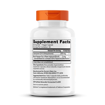 Doctor's Best High Absorption CoQ10 with BioPerine