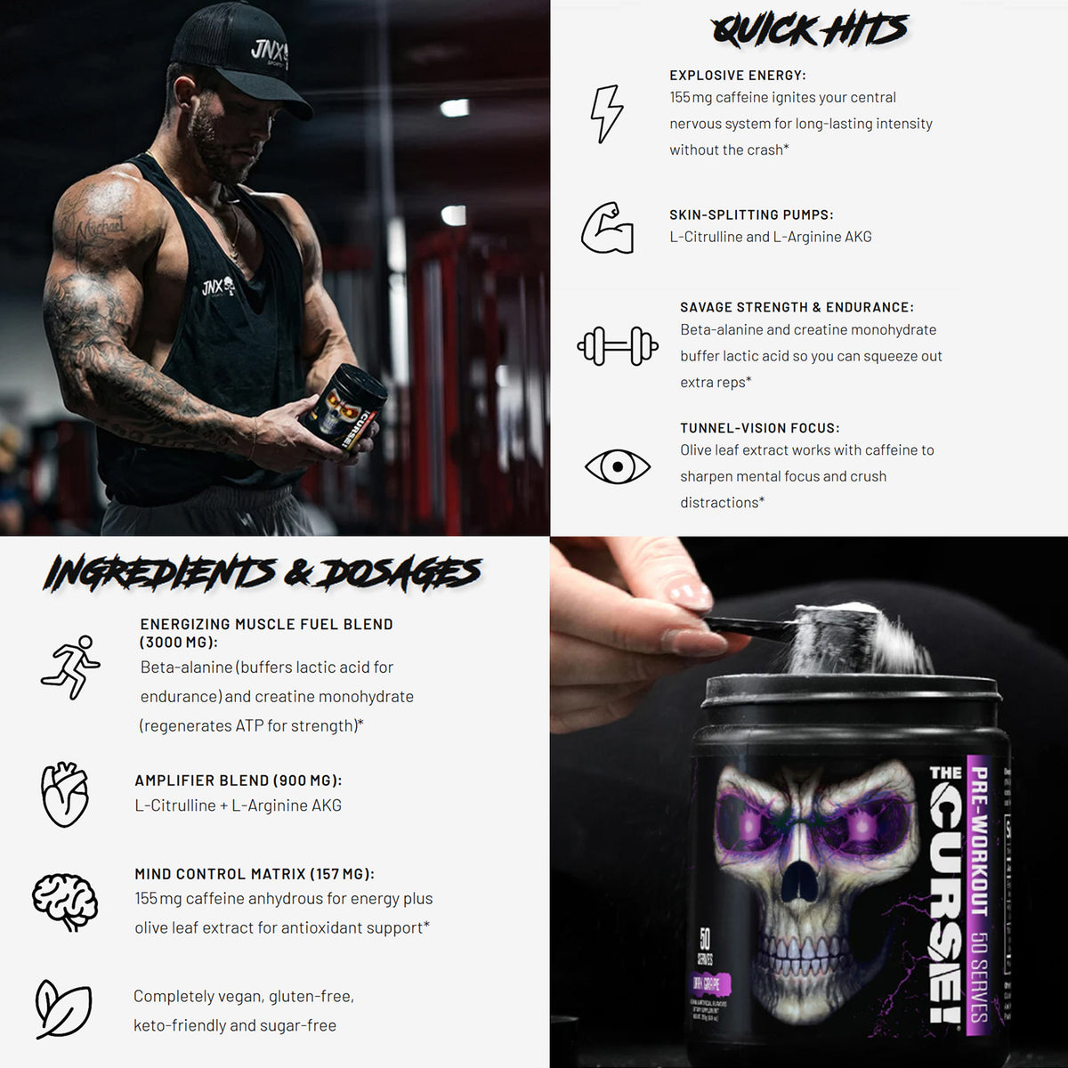 JNX Sports The Curse Pre-Workout 50 Servings
