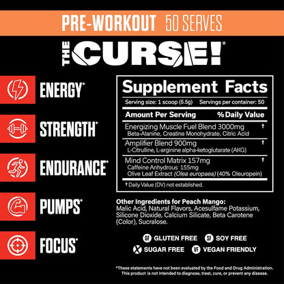 JNX Sports The Curse Pre-Workout 50 Servings