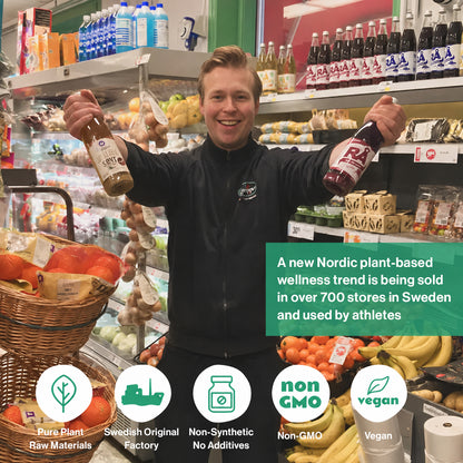 Swedish Beetroot Apple Juice 330ml – 3,6 Bottles | Natural Juice for Sports, Marathon & Daily Wellness