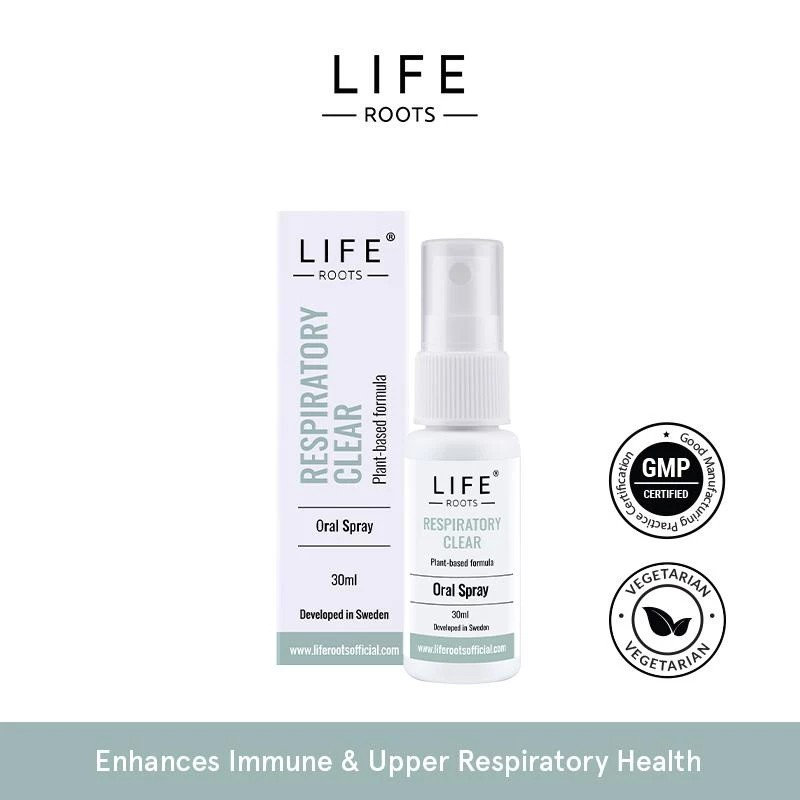 LIFE ROOTS Respiratory Clear Oral Spray – 30ml [Respiratory, Immunity]