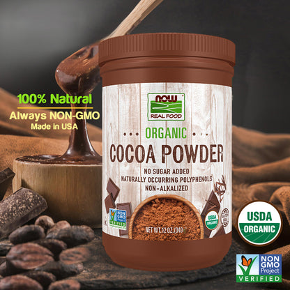 NOW Foods Cocoa Powder 340/397g