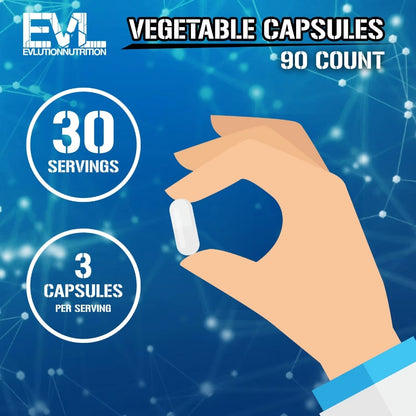 EvLution Nutrition EAA2000 Essential Amino Acids 90 Veggie Capsules – Muscle Recovery, Endurance & Performance