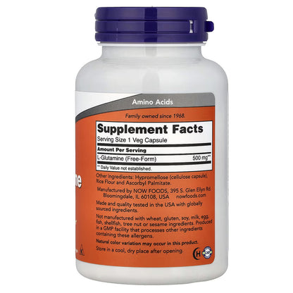 NOW Foods L-Glutamine 500 mg