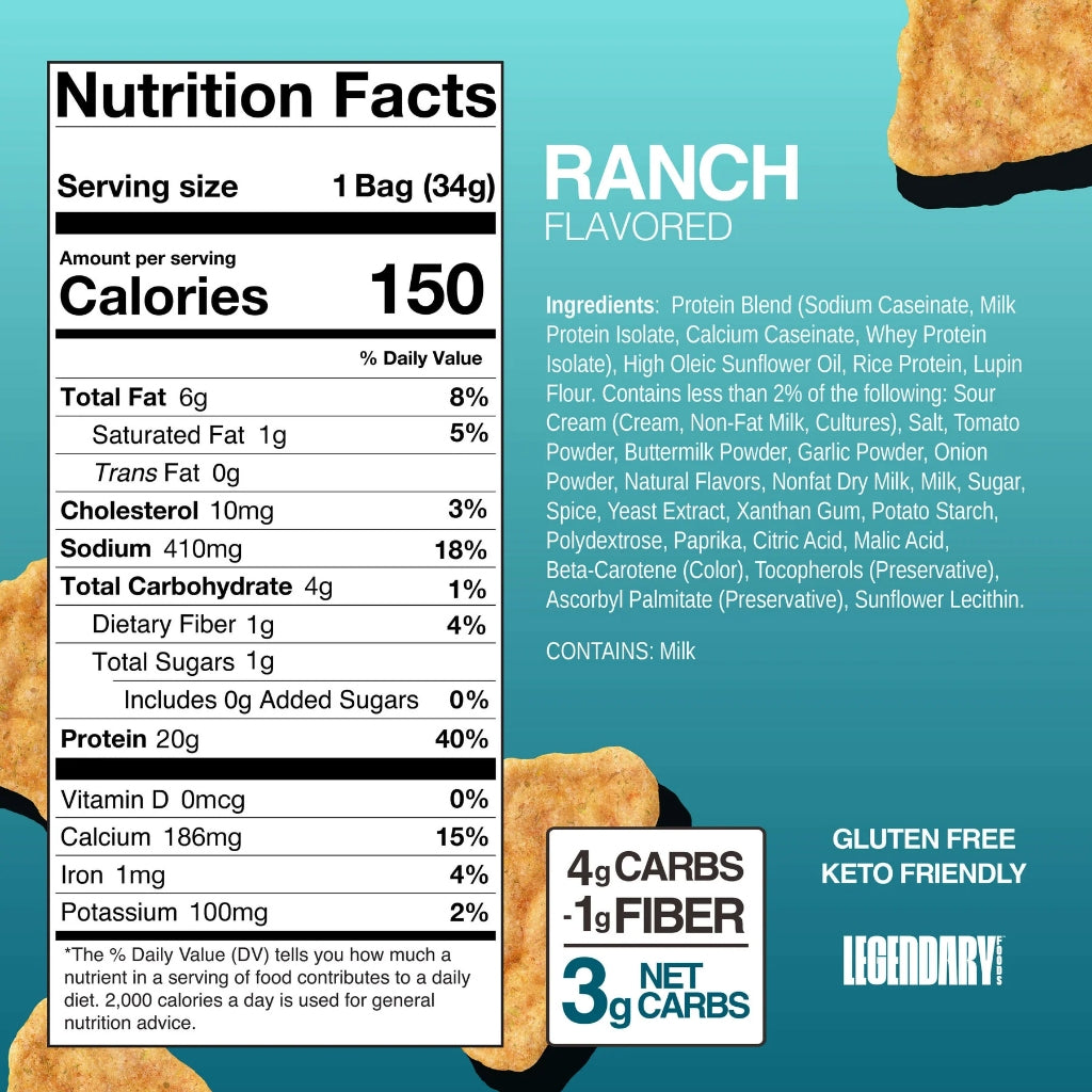 Legendary Foods Baked Protein Chips 3/5 Pack