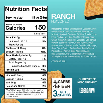 Legendary Foods Baked Protein Chips 3/5 Pack