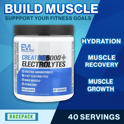 EVLution Nutrition Creatine 5000 electrolyte powder