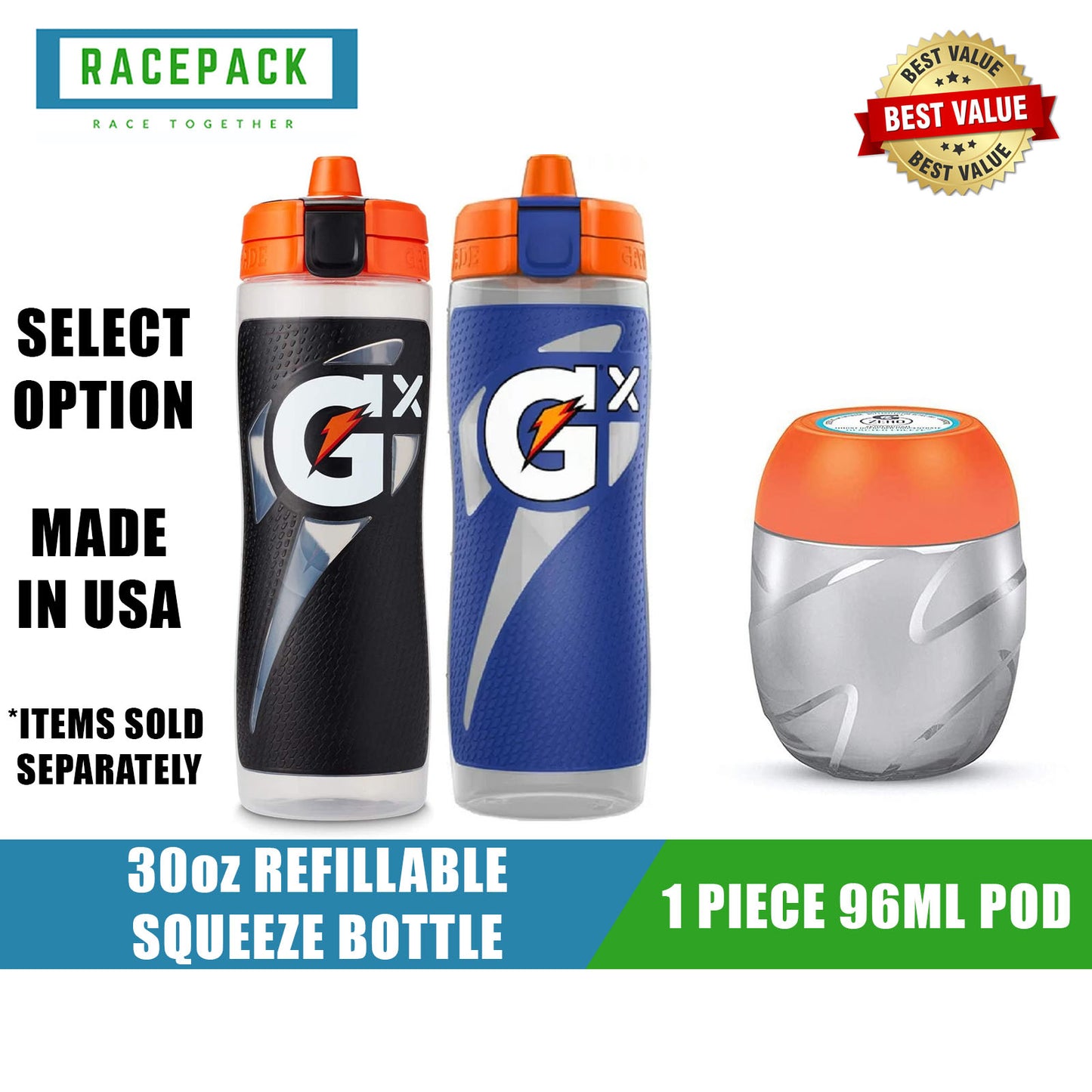 Gatorade GX 30oz Squeeze Bottle
