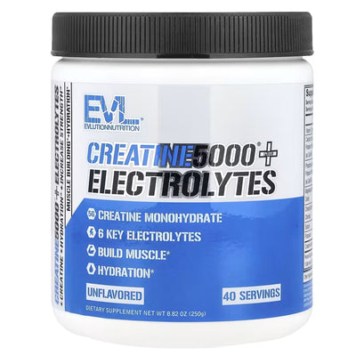 Evlution Nutrition Creatine 5000 + Electrolytes Powder