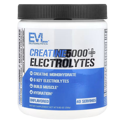 Evlution Nutrition Creatine 5000 + Electrolytes Powder