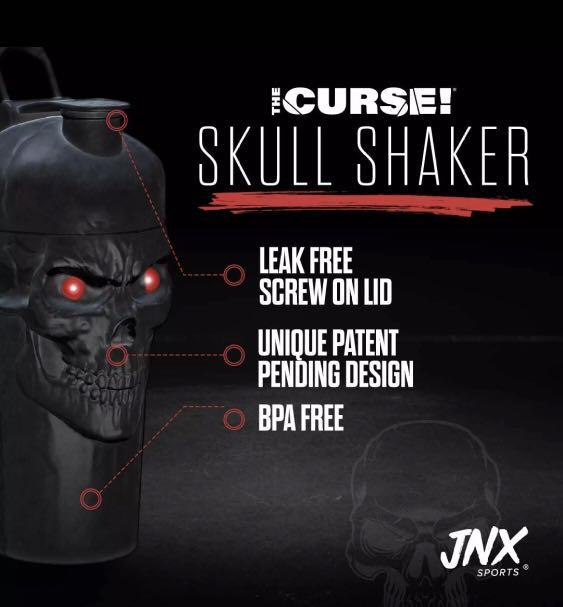 JNX Sports The Curse Skull 600ml Large Shaker Bottle