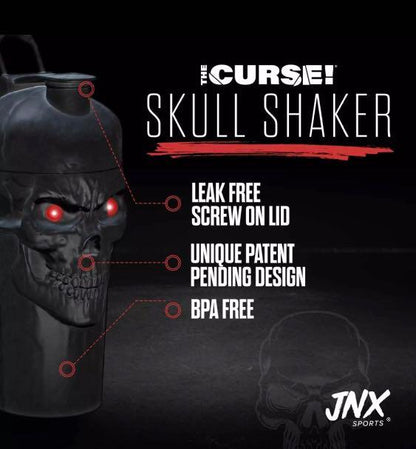 JNX Sports The Curse Skull 600ml Large Shaker Bottle