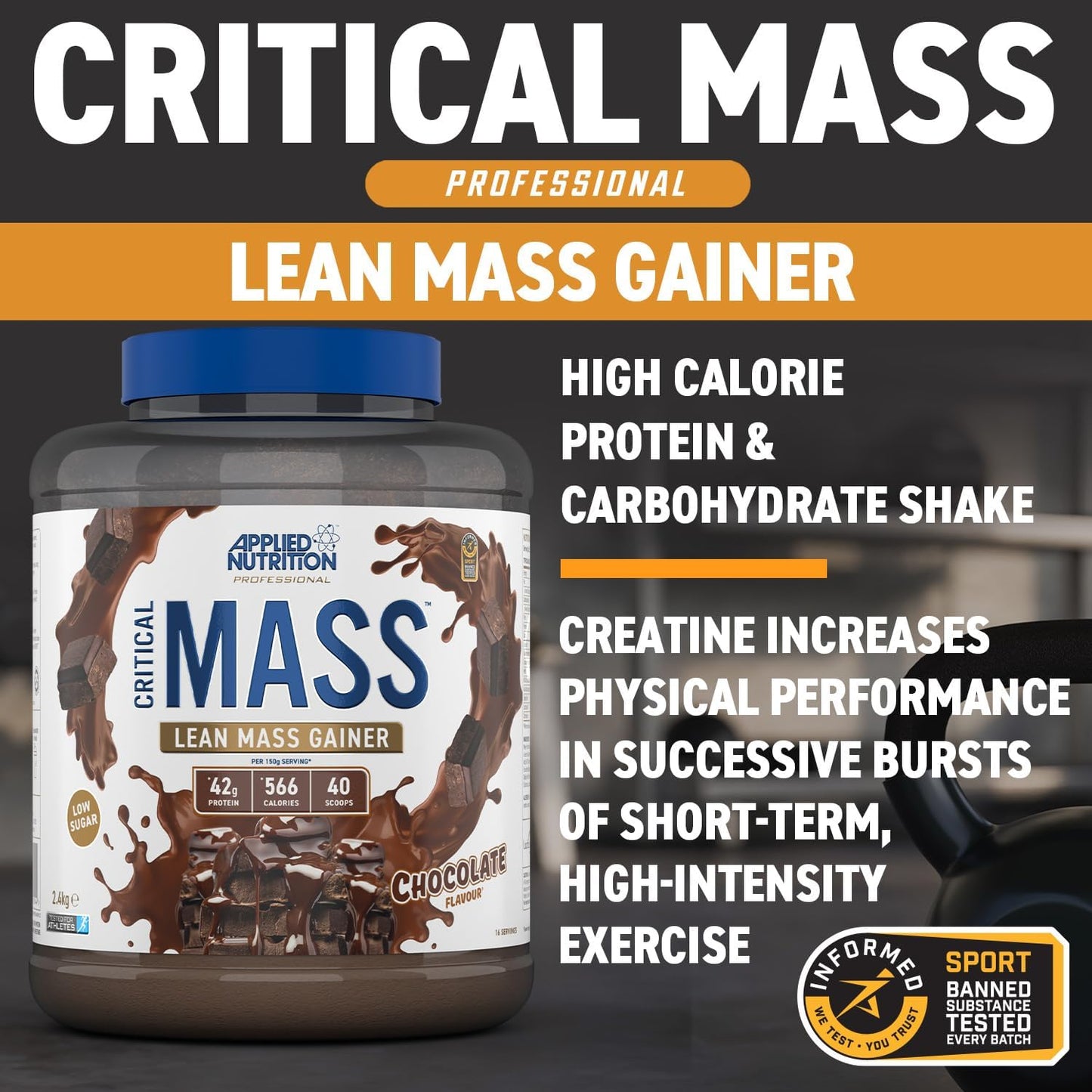 Applied Nutrition Lean Mass Gainer 2.4kg