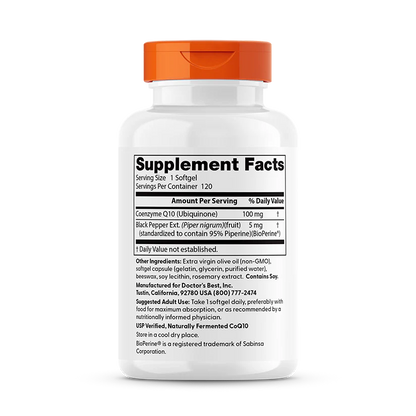 Doctor's Best High Absorption CoQ10 with BioPerine