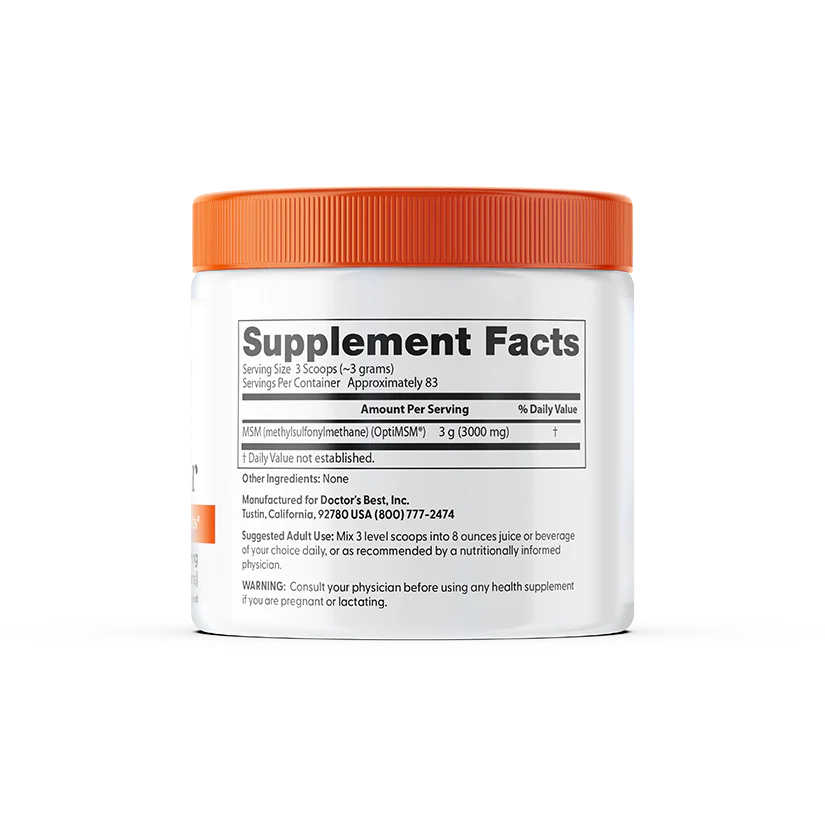 Doctor's Best MSM Powder with OptiMSM, 8.8 oz (250 g)