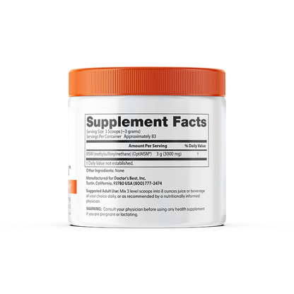 Doctor's Best MSM Powder with OptiMSM, 8.8 oz (250 g)