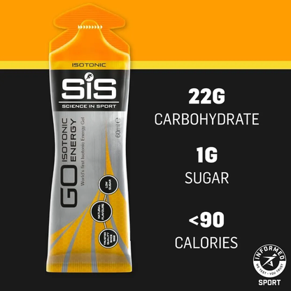 Science In Sport SIS GO Isotonic Energy Gels 30 Packs x 60 ml per serving