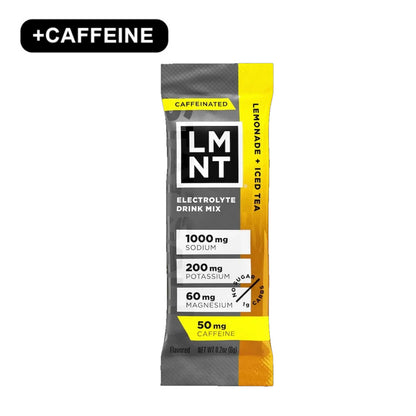 LMNT Lemonade Iced Tea electrolyte drink mix stick pack