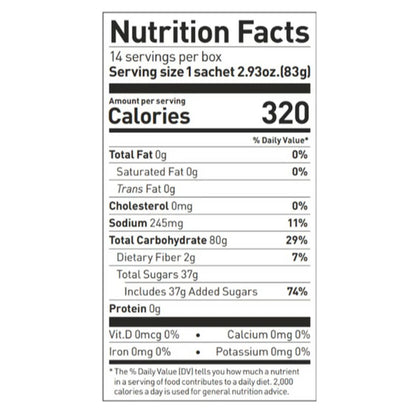 Maurten Drink Mix 320 CAF 100 nutrition facts 80g carbohydrates 100mg caffeine