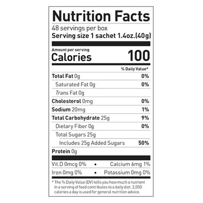 Maurten Gel 100 nutrition information