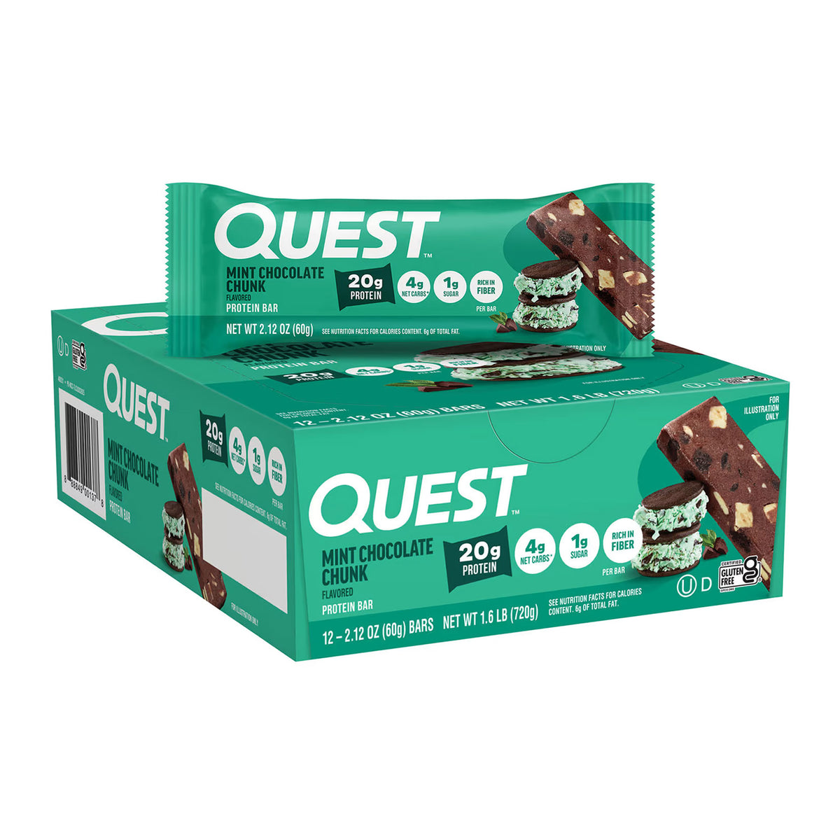 QUEST Nutrition 蛋白棒 6/12 装
