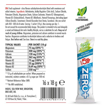 HIGH5 ZERO+ Multivitamins/Ultra Electrolytes 16 Sachets