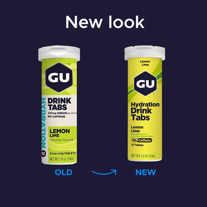 GU Hydration Drink Tabs – Strawberry Lemonade Non-Caffeinated – 1, 2 or 4 Pack | Running & Endurance