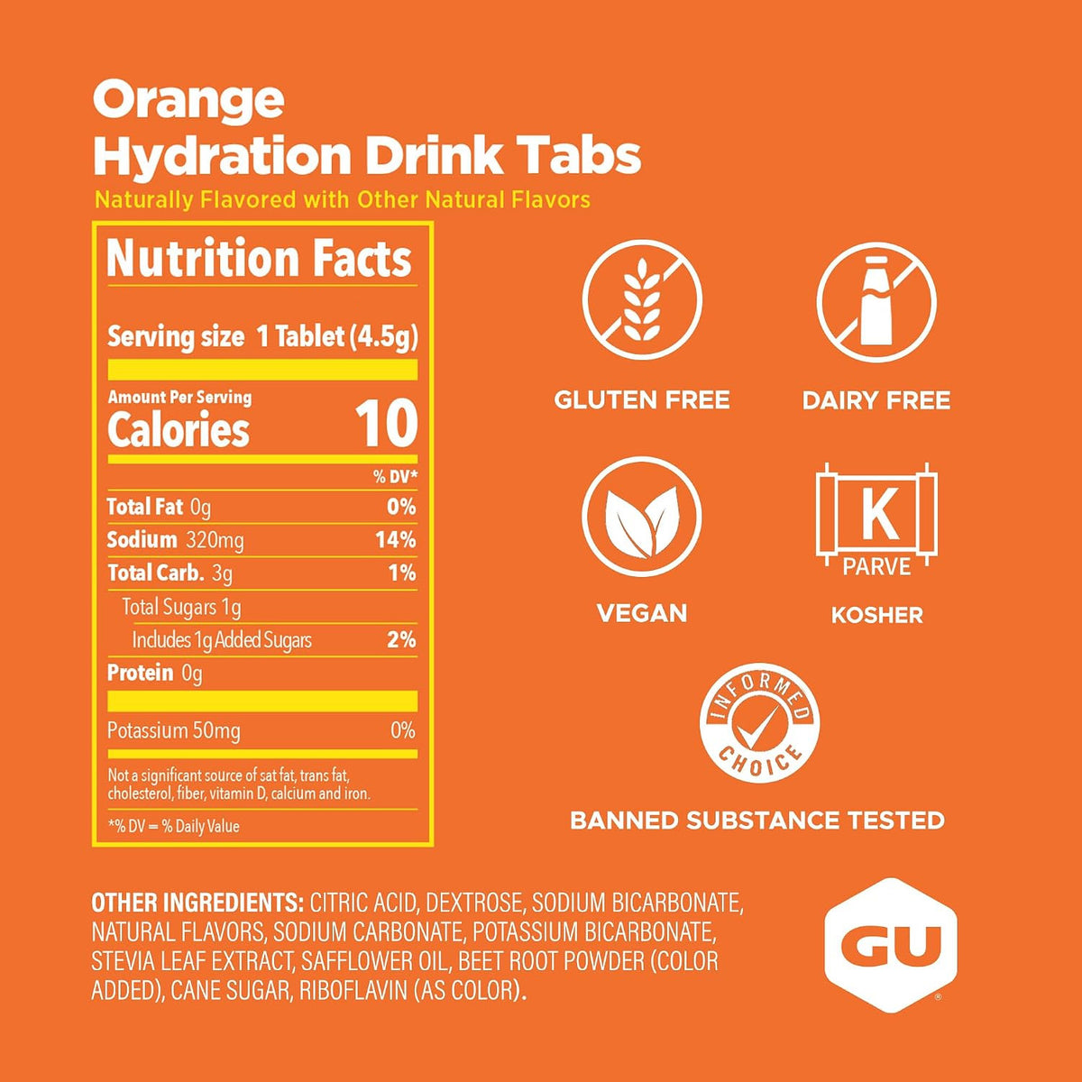 GU Hydration Drink Tabs – Strawberry Lemonade Non-Caffeinated – 1, 2 or 4 Pack | Running & Endurance