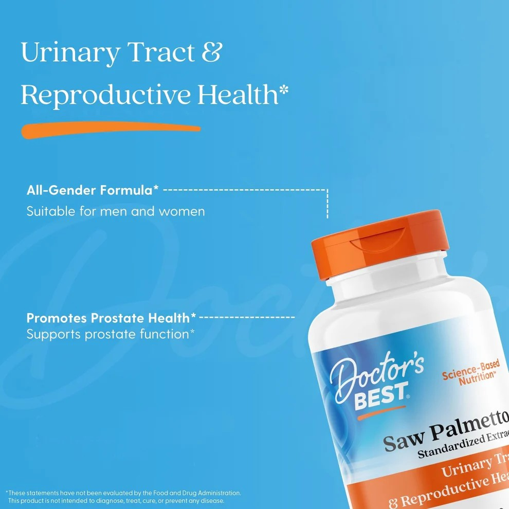 Doctor's Best Saw Palmetto with Prosterol, Standardized Extract