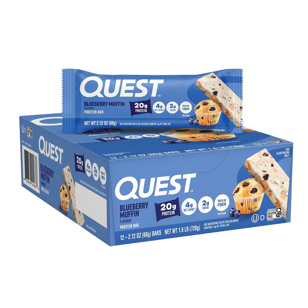 QUEST Nutrition 蛋白棒 6/12 装