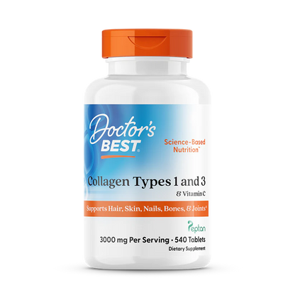 Doctor's Best Collagen Types 1 and 3 with Vitamin C and Peptan