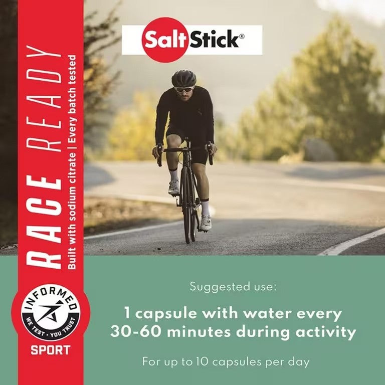 SaltStick Caps Plus Electrolyte Salts 100 Caps Caffeine