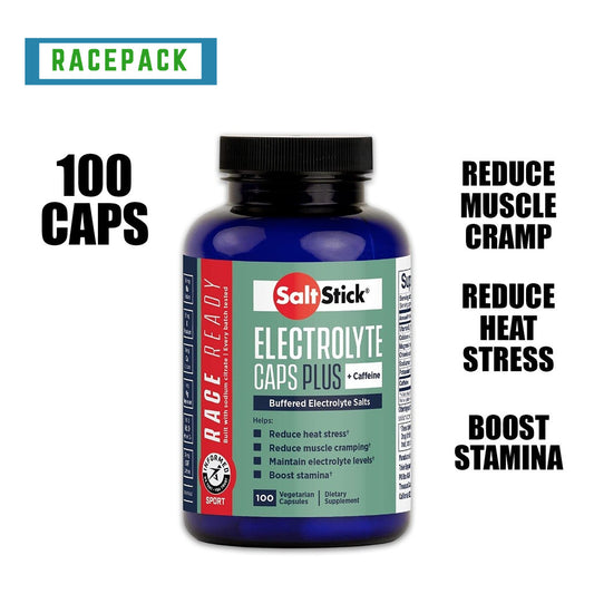 SaltStick Caps Plus Caffeine electrolyte capsules hydration